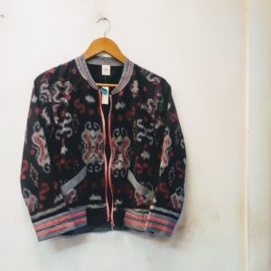 Indonesian Ikat Bomber Jacket