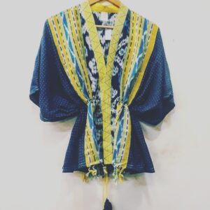 Balinese Ikat Kimono Overlay