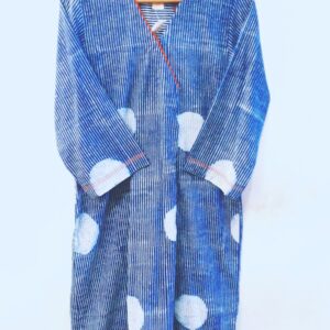 Indigo Big Polka Tunic Dress