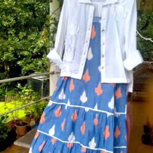 Handloom Strappy Tiered Dress