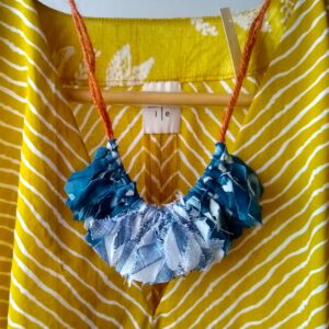 Indigo Nautical Fringe Necklace
