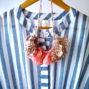 Polka Sorbet Pink Fringe Necklace