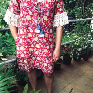 Boho Tassel Tunic Dress