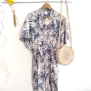 Tropical Kimono Dress